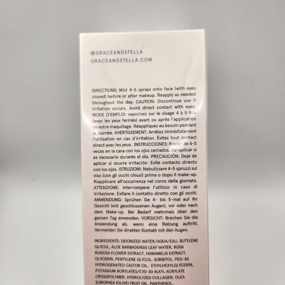 Grace & Stella Rose Spray Hydrating Rose Facial Spray 8.11 fl.oz - Picture 5 of 5